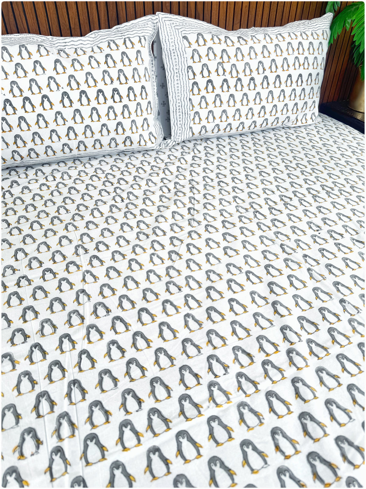 Penguin OG Handblock Kiddoze Bedsheet