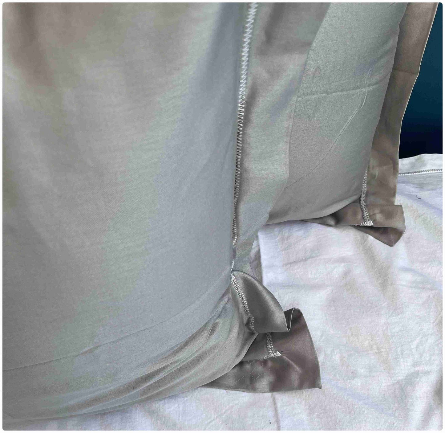DECASO Pillow Covers - Pearl Grey