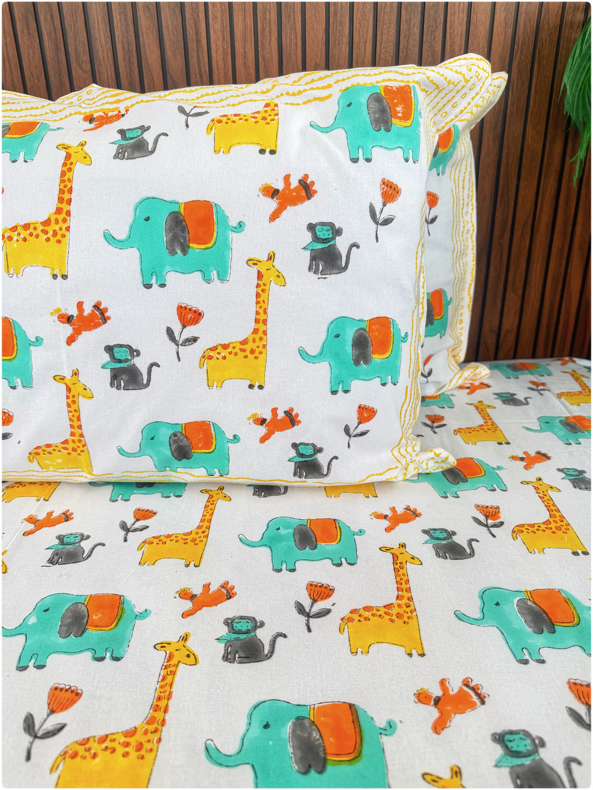 Zoo OG Handblock Kiddoze Bedsheet
