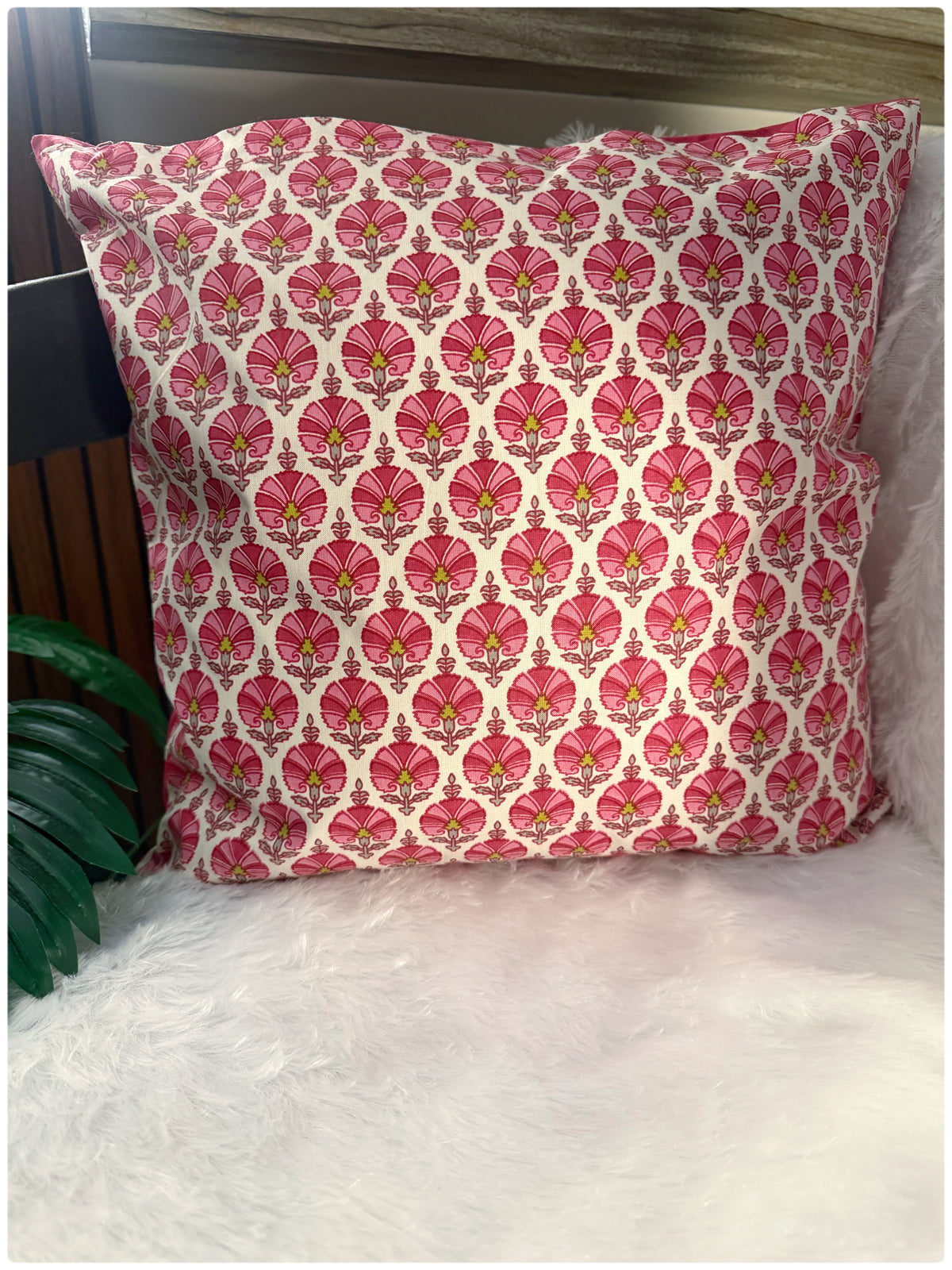 Magenta Reversible Cushion Cover
