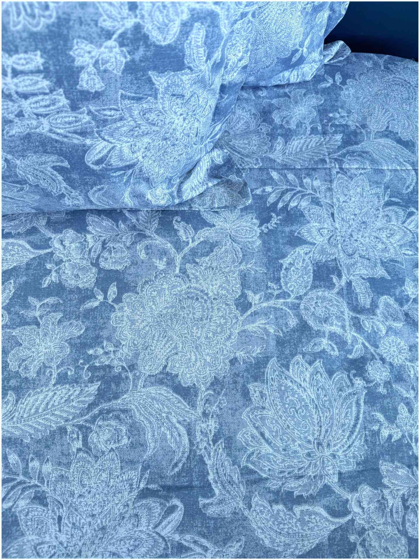 Decaso Floral - Steel Blue