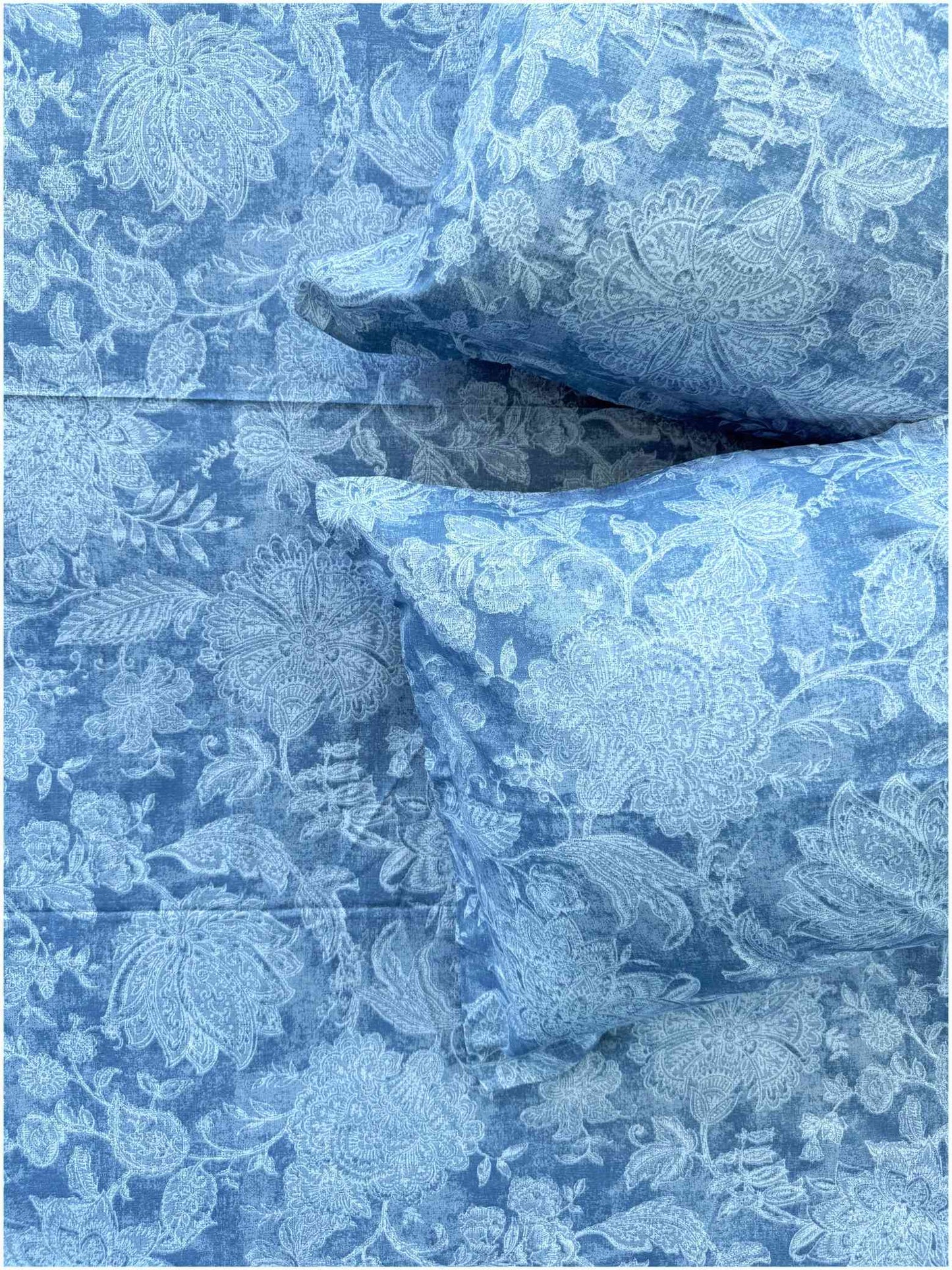 Decaso Floral - Steel Blue