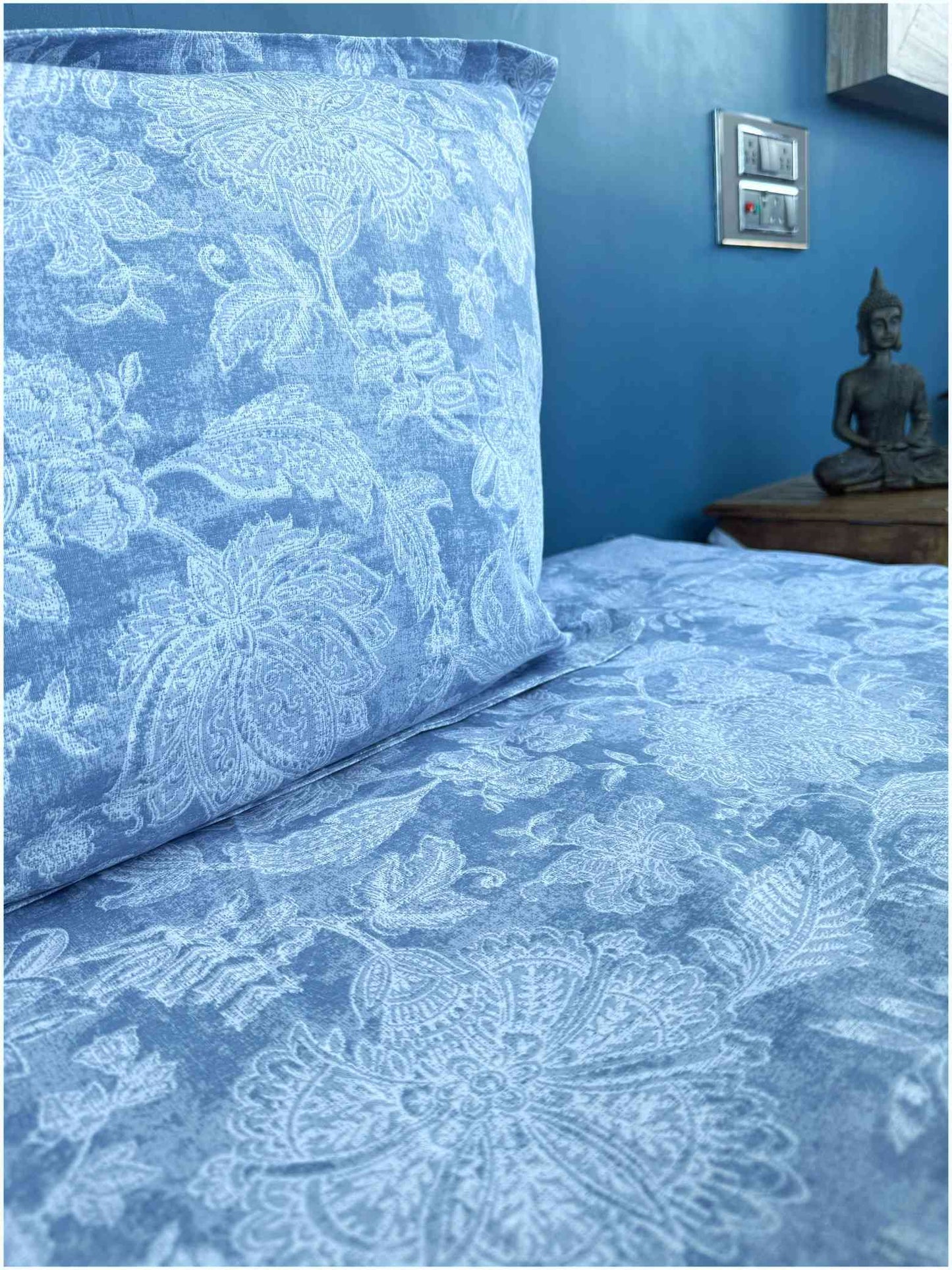 Decaso Floral - Steel Blue