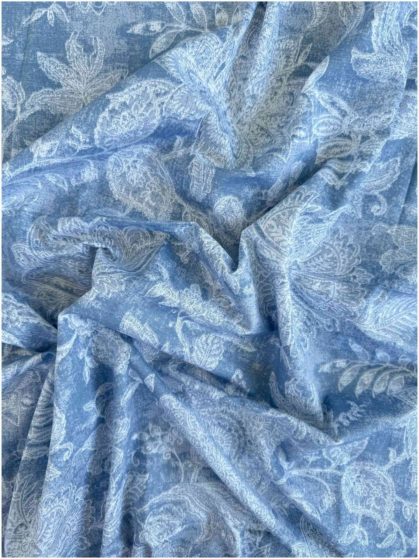 Decaso Floral - Steel Blue