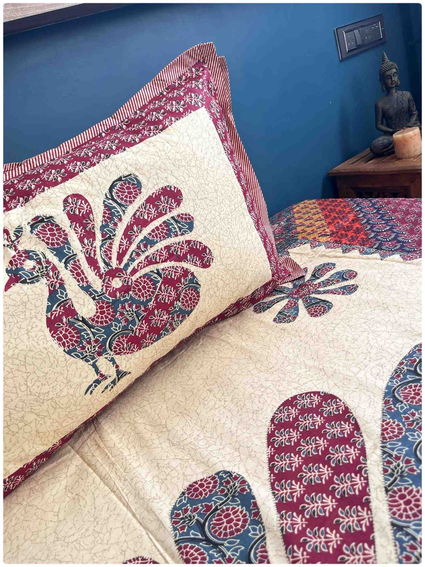 Decaso Ethnic - Navy & Maroon