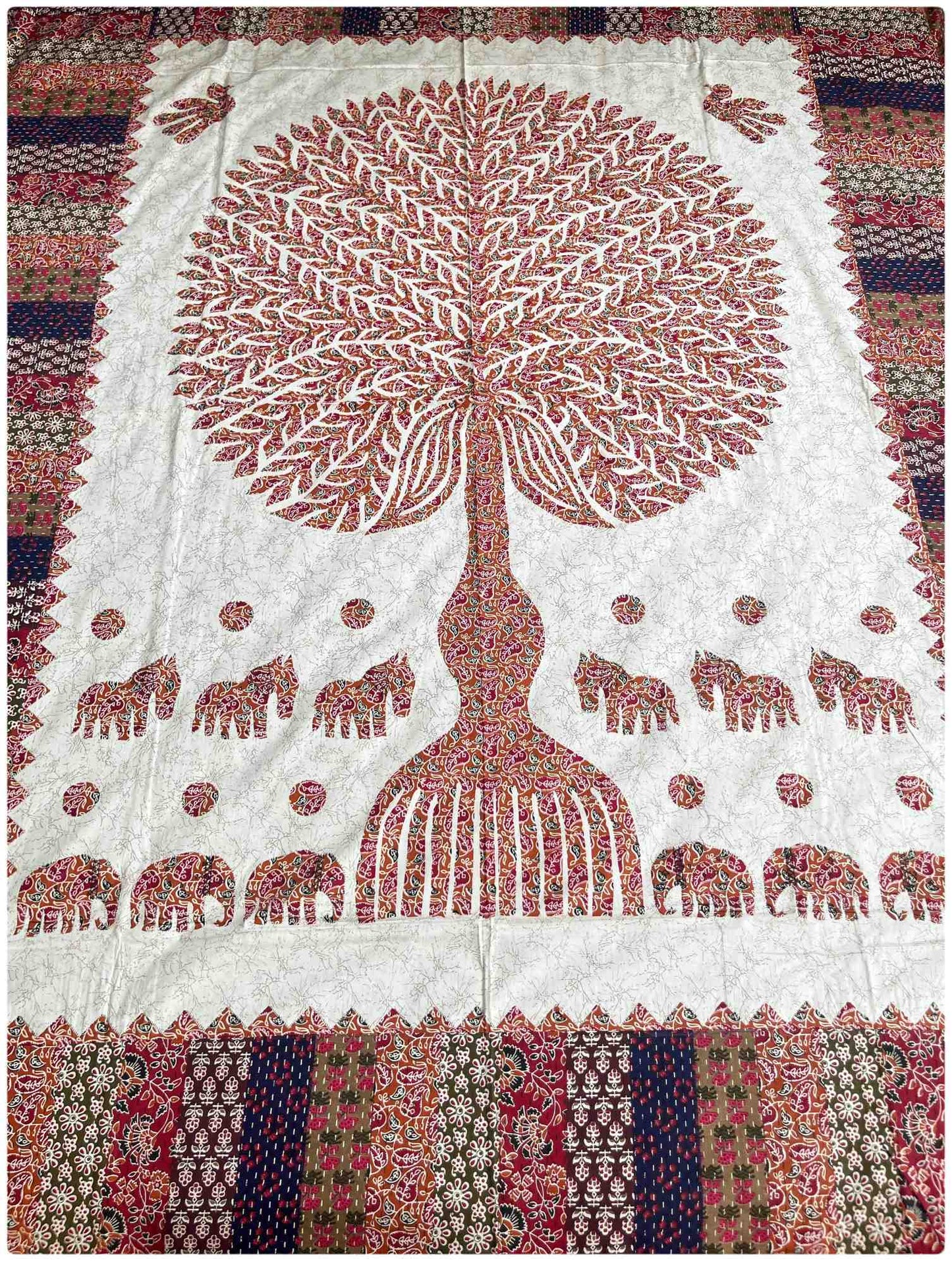 Decaso Ethnic - Orange & Maroon