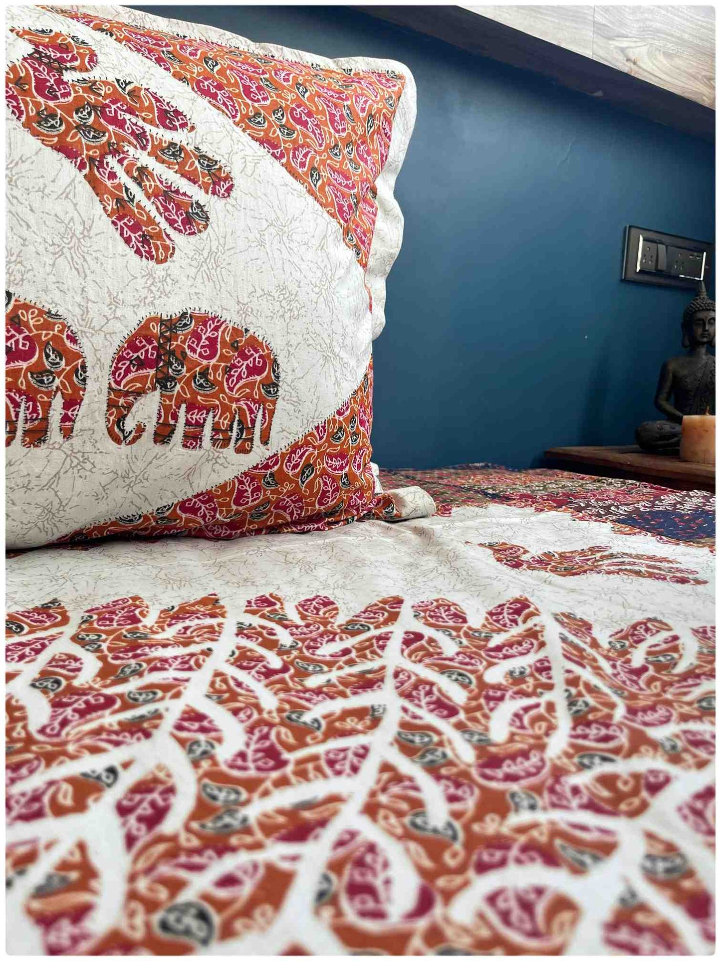 Decaso Ethnic - Orange & Maroon