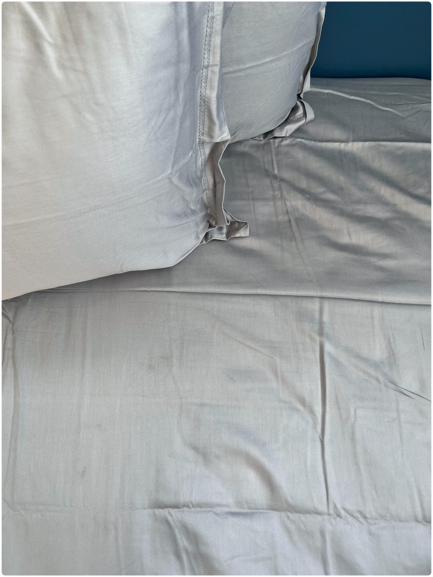 Decaso Solids Bedsheets - Pearl Grey