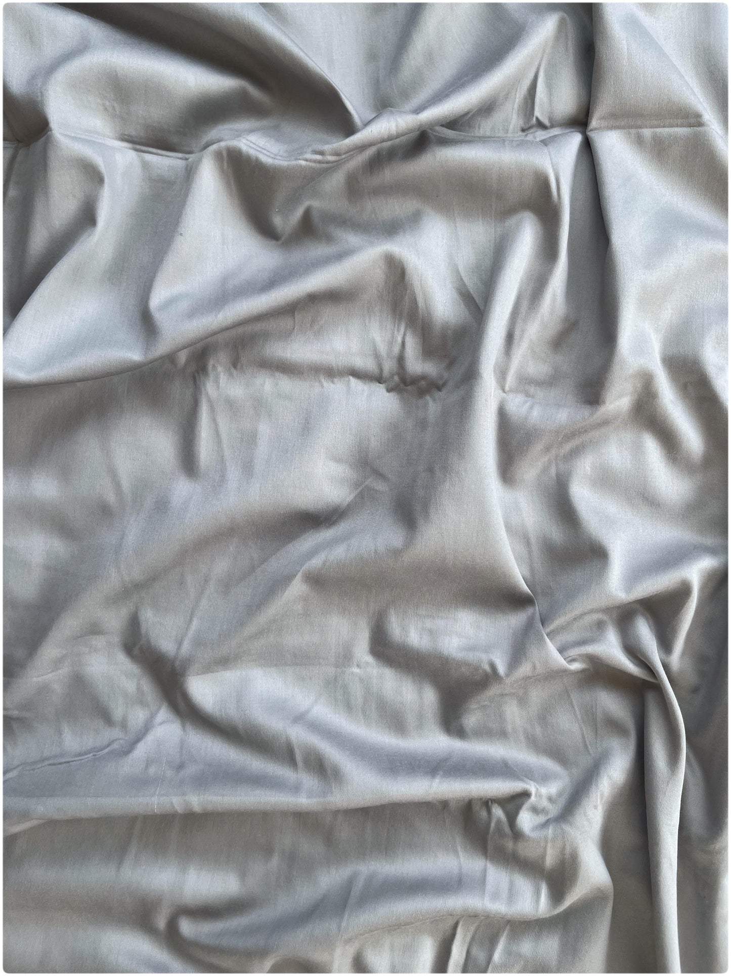 Decaso Solids Bedsheets - Pearl Grey