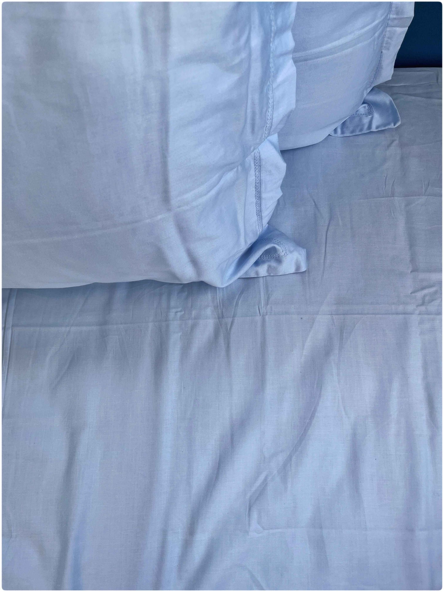 Decaso Solids Bedsheets - Sky Blue