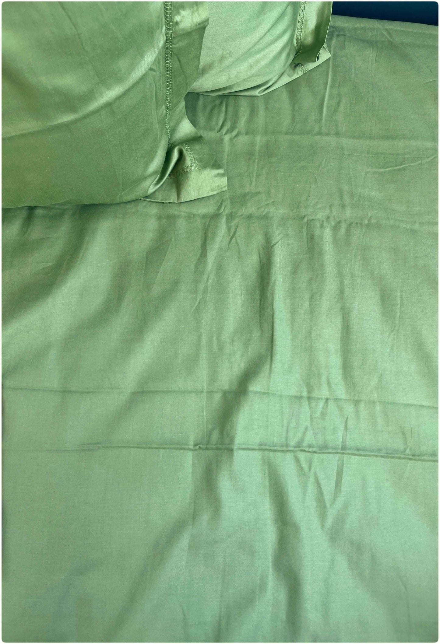 Decaso Solids Bedsheets - Olive Green