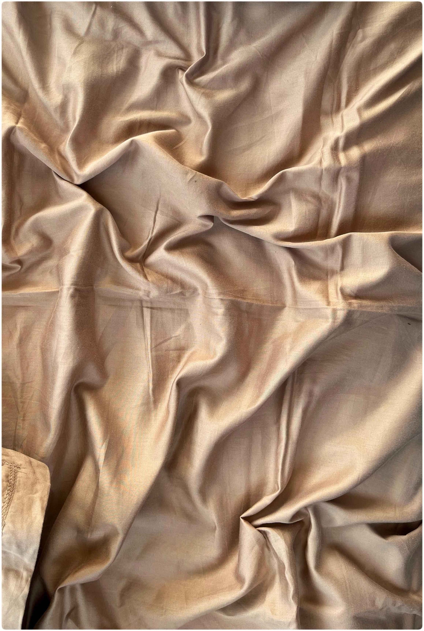 Decaso Solids Bedsheets - Desert Brown