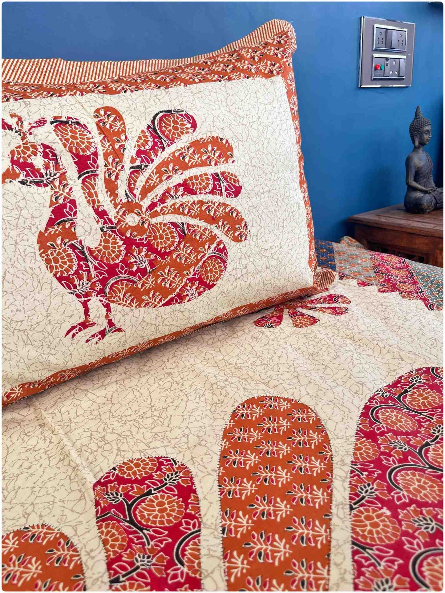 Decaso Ethnic - Maroon & Mustard