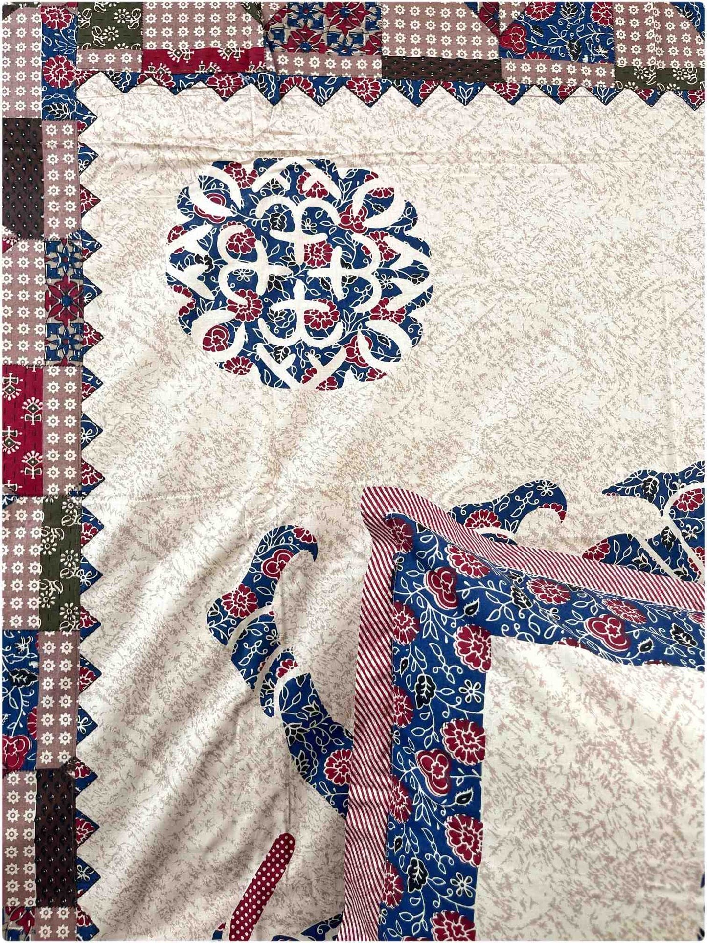 Decaso Ethnic - Indigo & Maroon