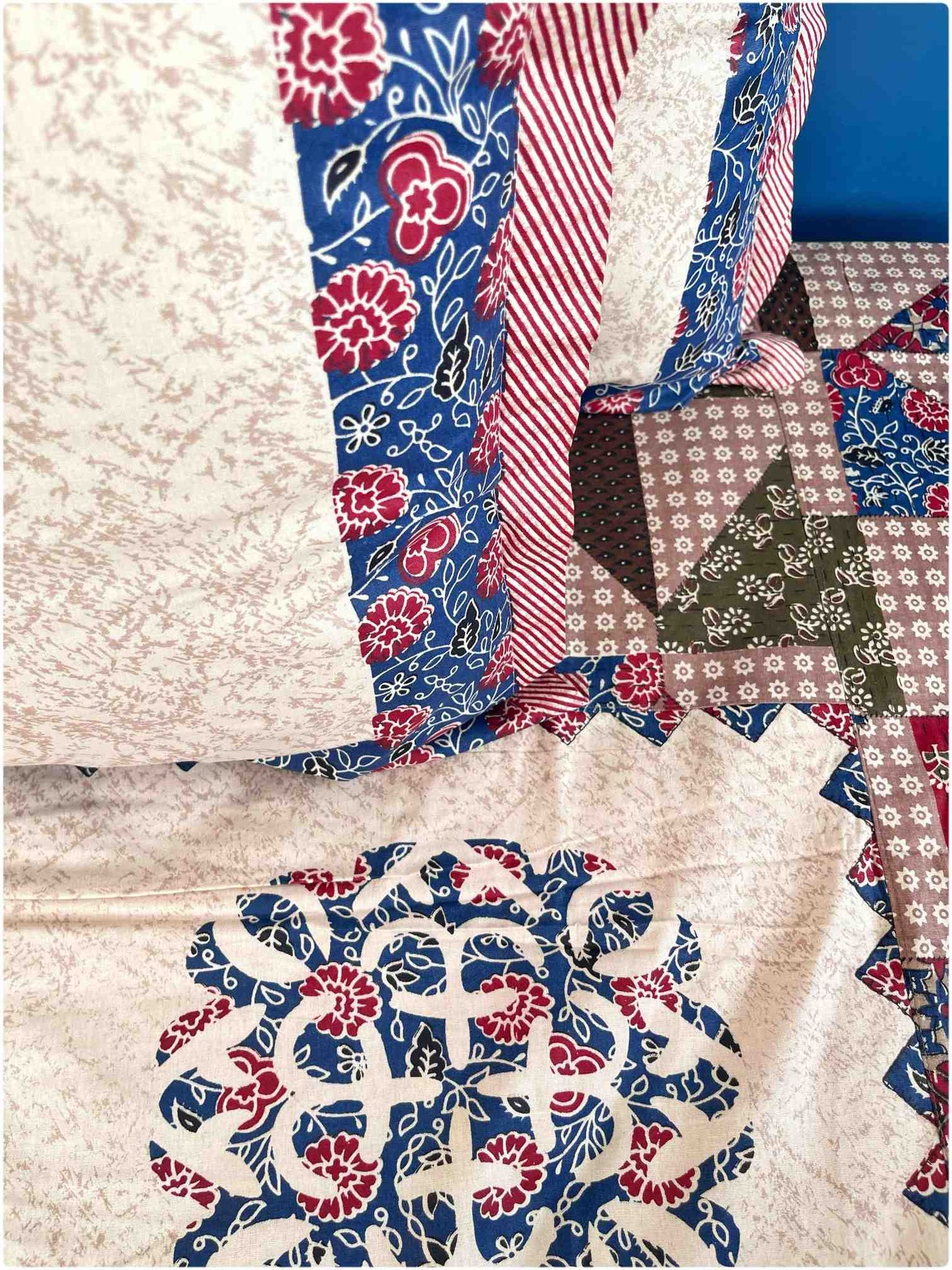 Decaso Ethnic - Indigo & Maroon