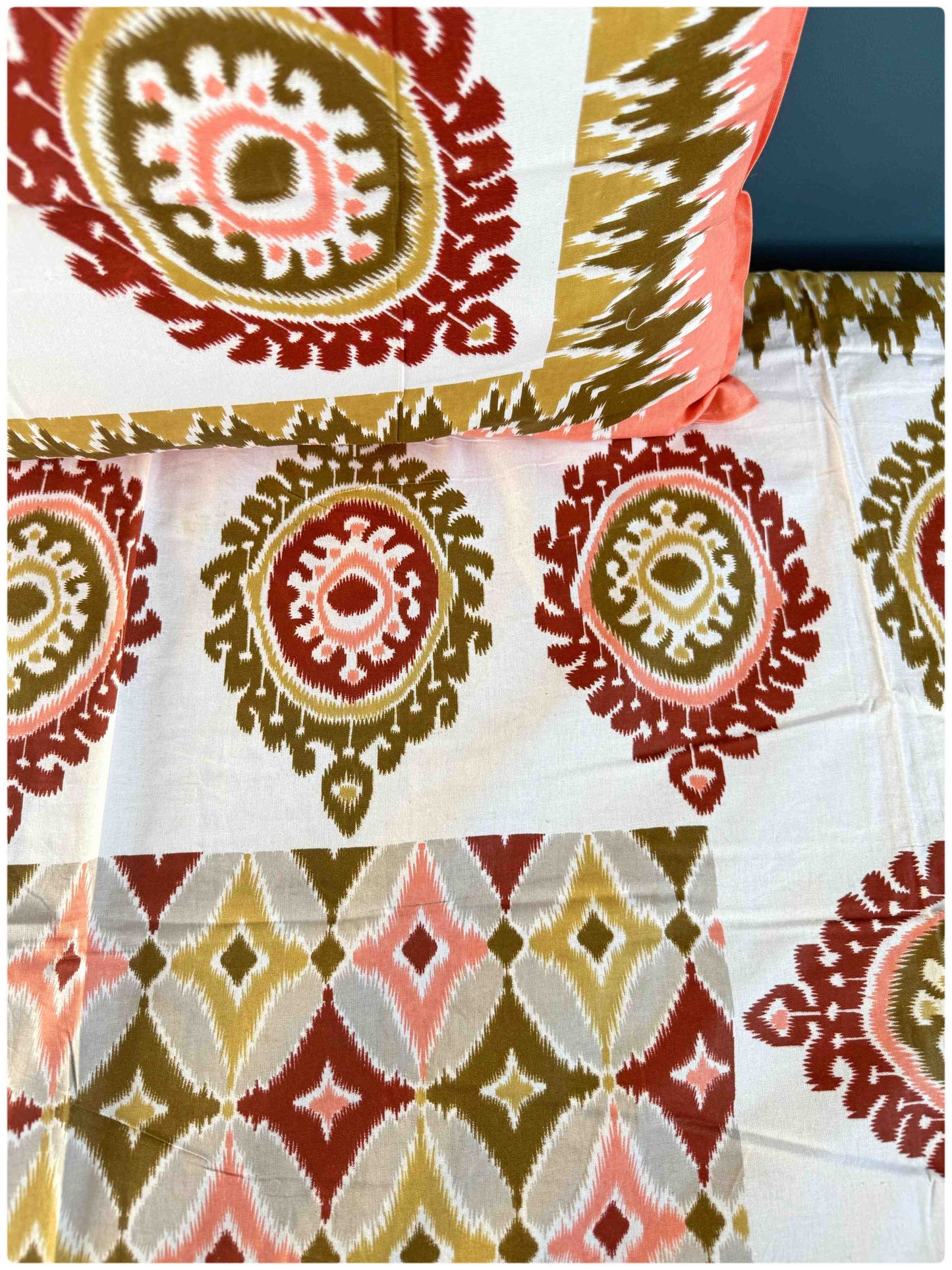 Decaso Ethnic - Peach & Olive