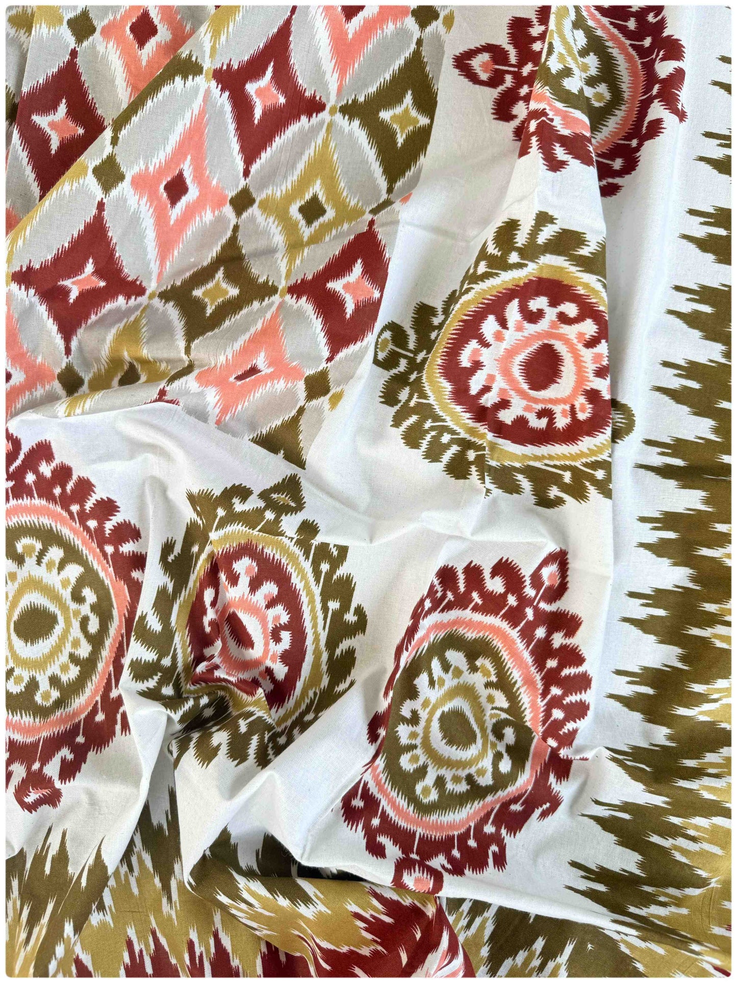 Decaso Ethnic - Peach & Olive