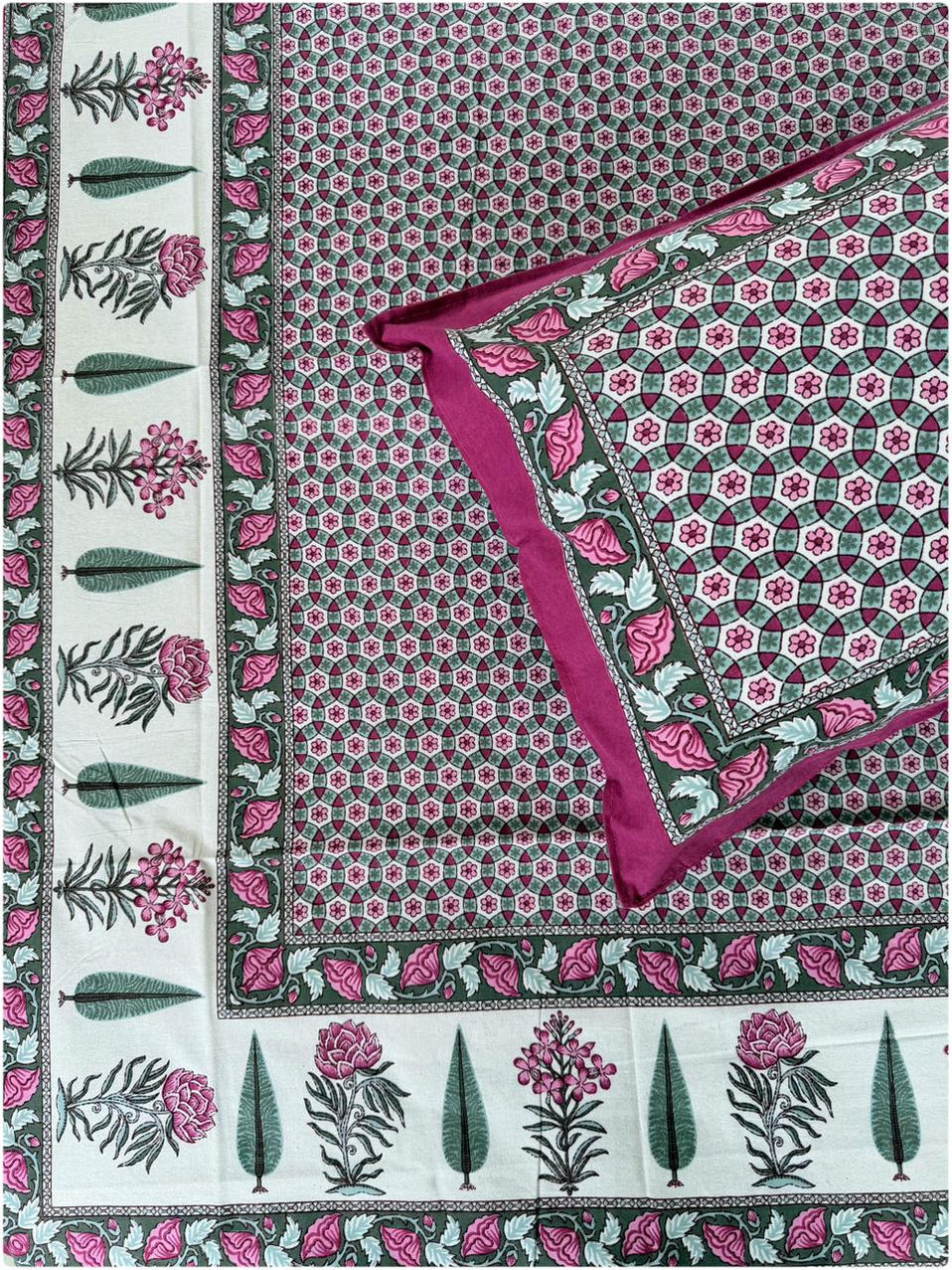 Heritage Printed Single Cotton Bedsheet