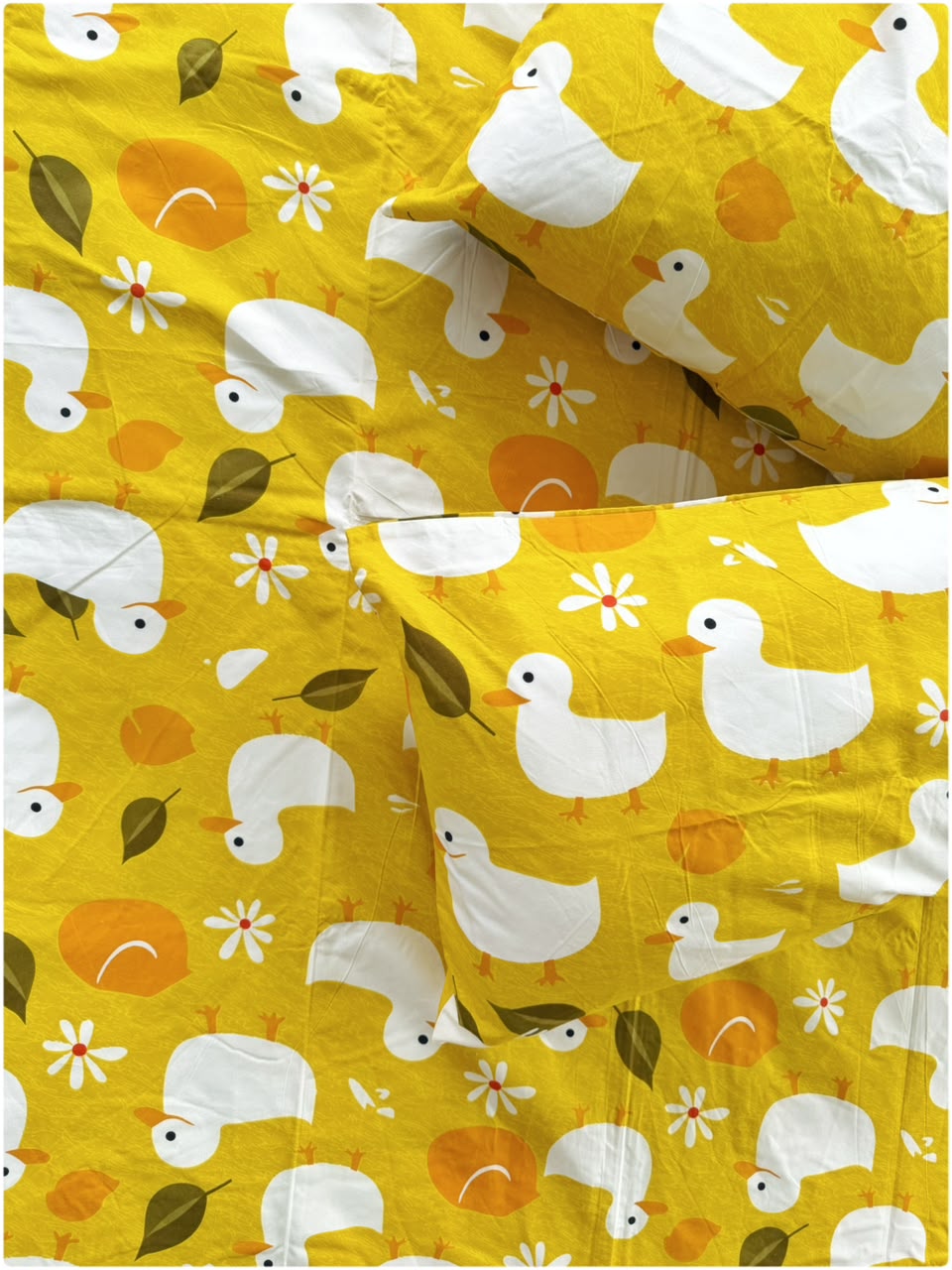 Duck Yellow Printed - Kids Bedsheet