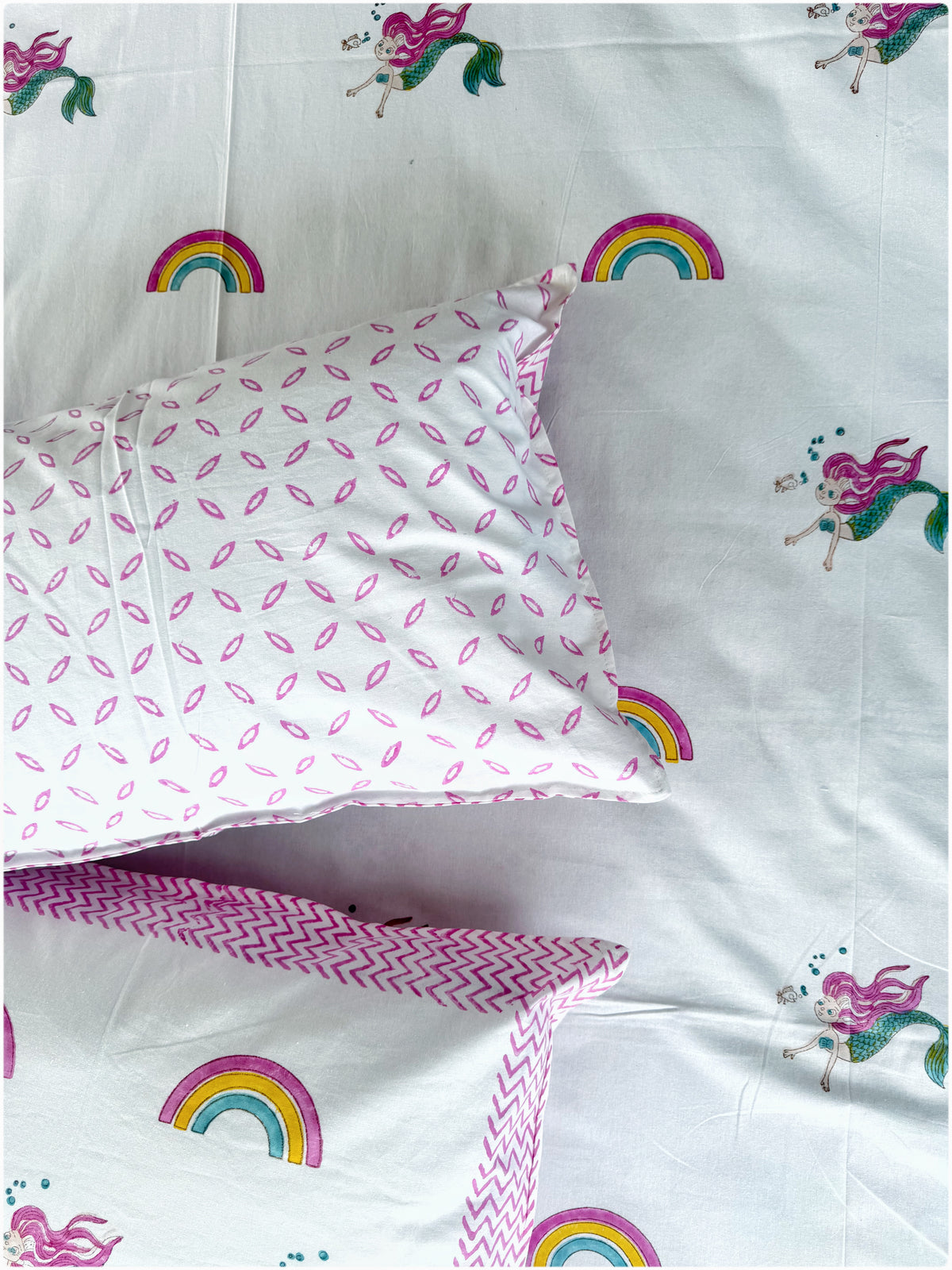 Mermaid OG Handblock Kiddoze Bedsheet