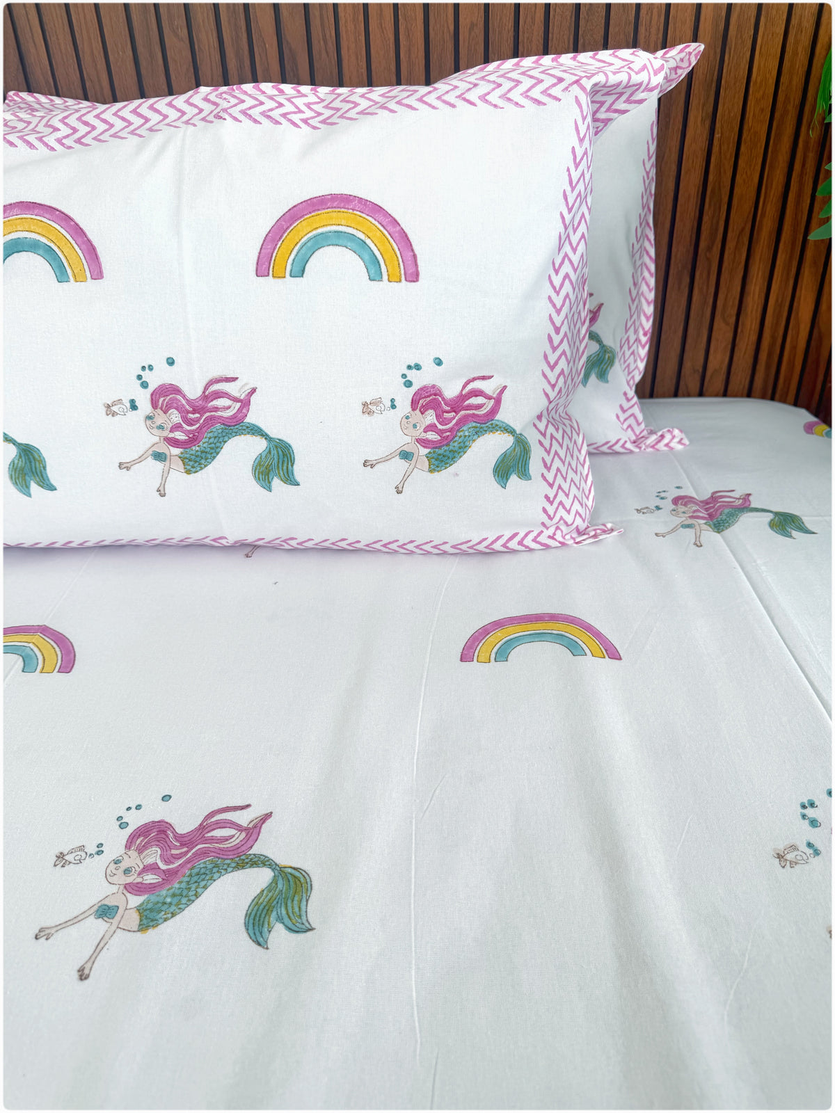 Mermaid OG Handblock Kiddoze Bedsheet