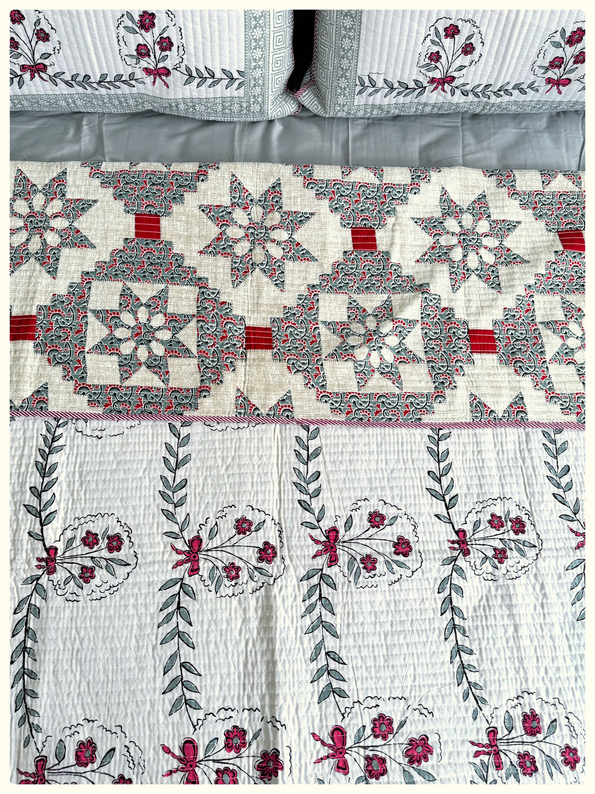 Blush Garden Queen Bedcover